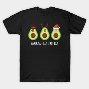 Avocad-Ho Ho Ho Funny Avocado Christmas T-Shirt